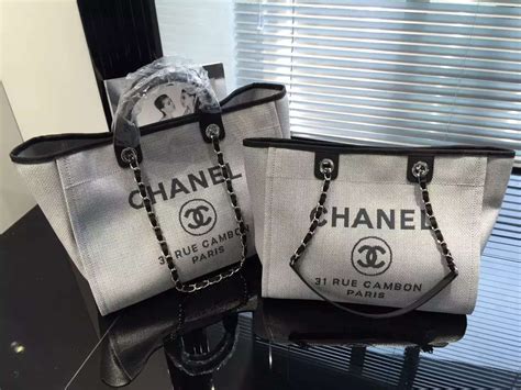 chanel deauville bag replica|chanel deauville canvas tote handbag.